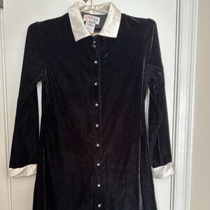 Vintage Velvet Wednesday Adams Dress